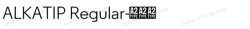 ALKATIP Regular字体转换